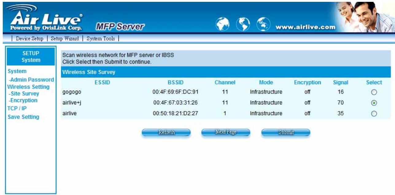 AIRLIVE WFP-151U - Site Survey - 1