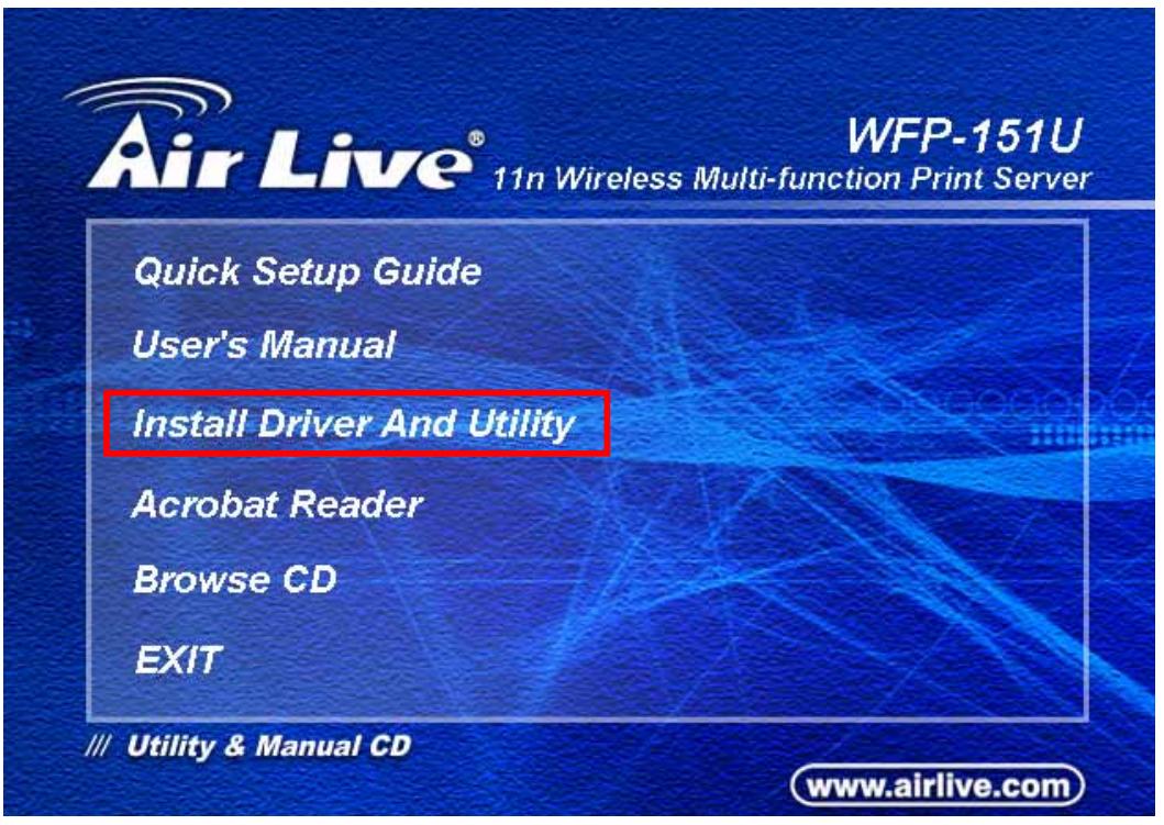AIRLIVE WFP-151U - Software Installation Procedure - 1