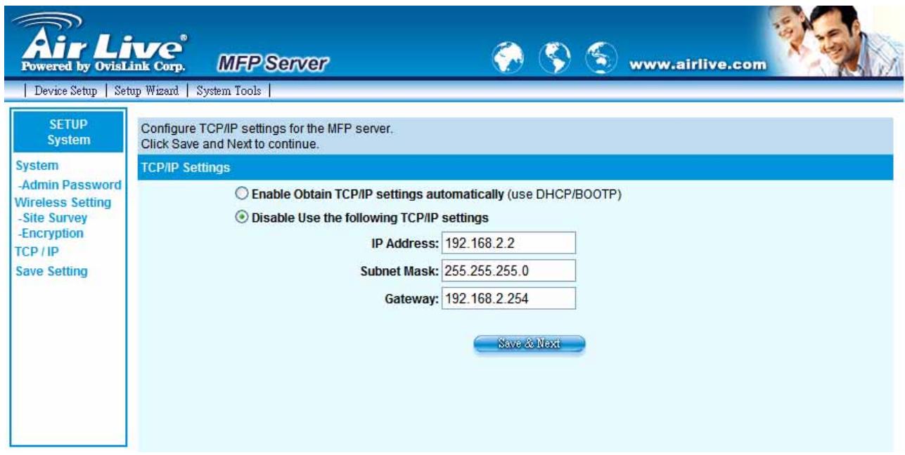 AIRLIVE WFP-151U - TCP/IP - 1