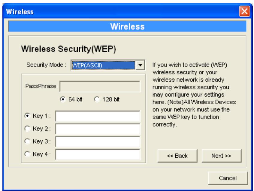 AIRLIVE WFP-151U - WEP Security Mode - 1