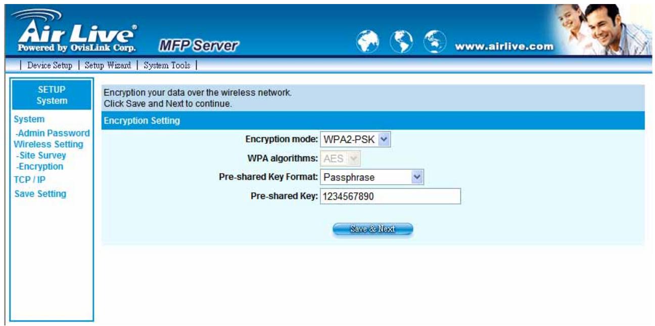 AIRLIVE WFP-151U - WPA2-PSK Security Mode - 1