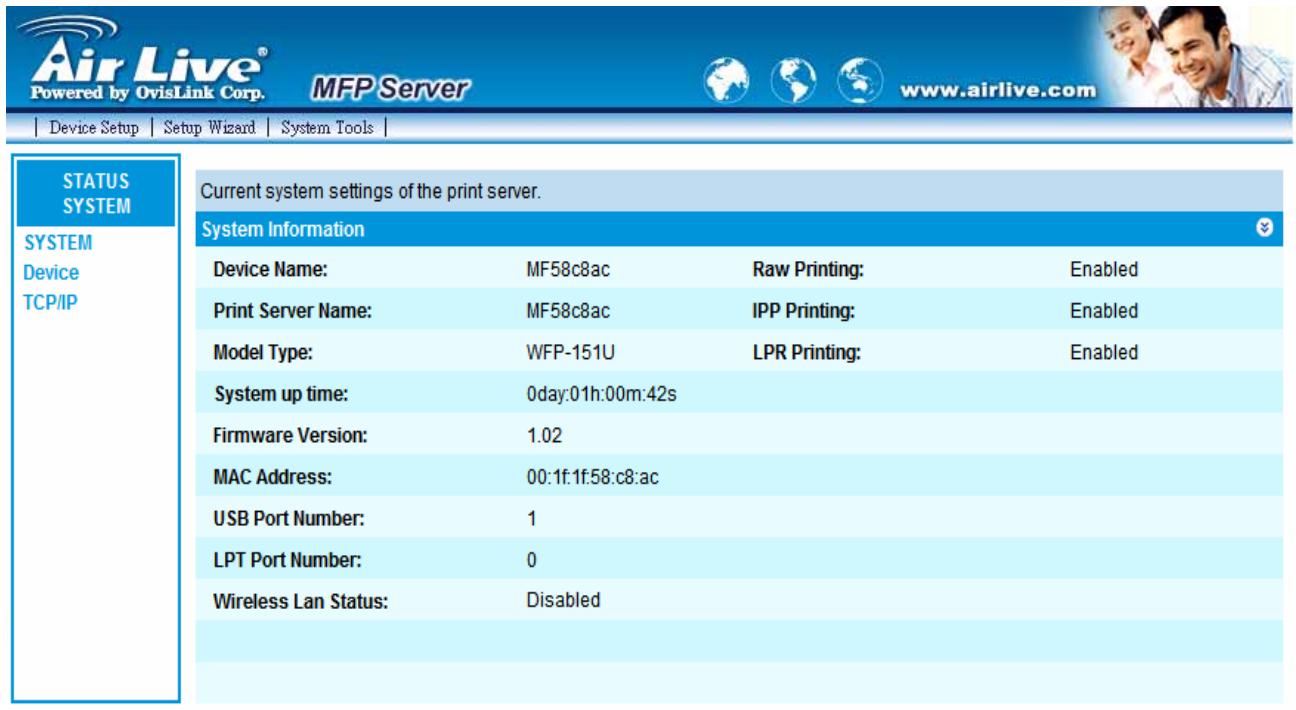 AIRLIVE WFP-151U - System - 1