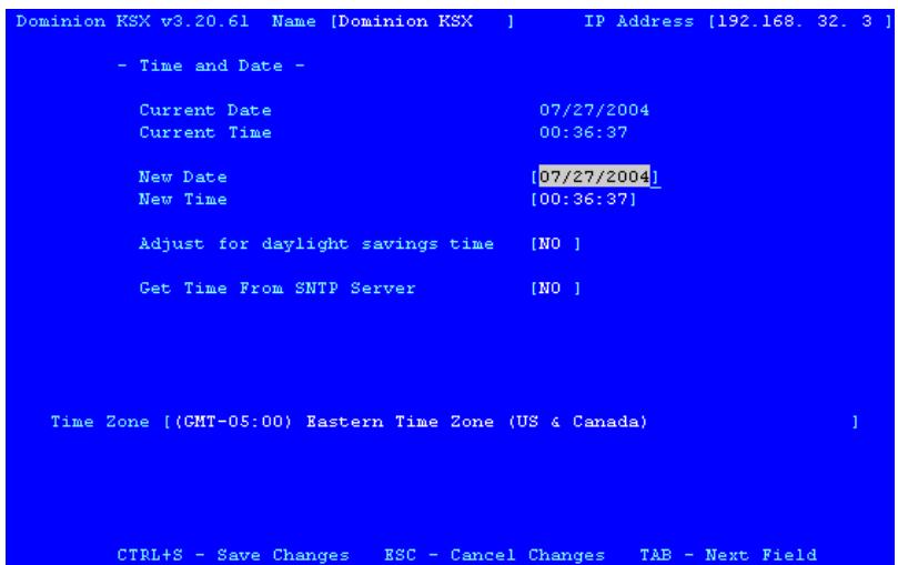 DAXTEN DOMINION KSX - Time and Date - 1