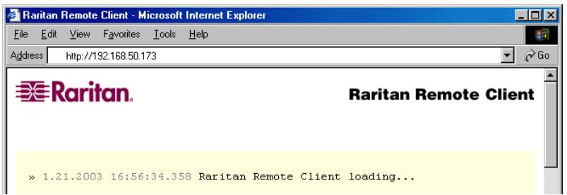 DAXTEN DOMINION KSX - Launching Raritan Remote Client - 2
