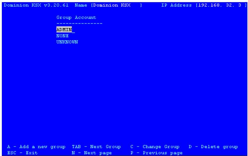 DAXTEN DOMINION KSX - Create or Change Group Accounts - 2