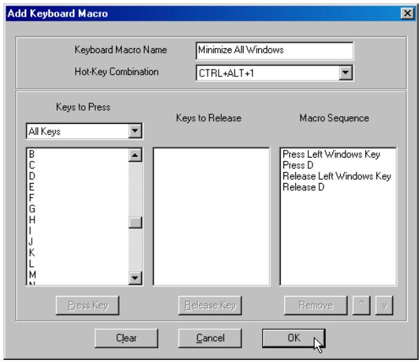 DAXTEN DOMINION KSX - Building a Keyboard Macro - 3