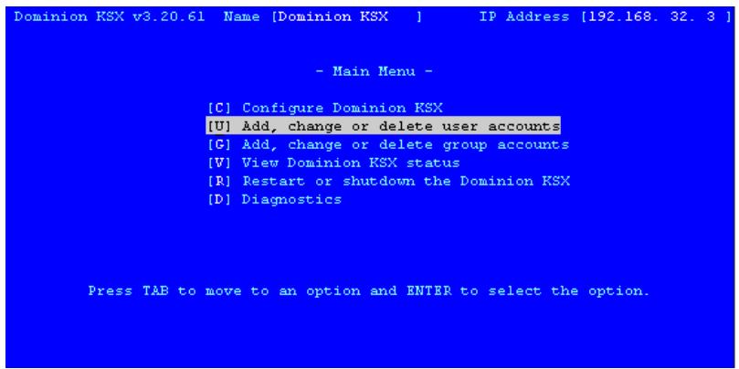 DAXTEN DOMINION KSX - Create or Change User Accounts - 1