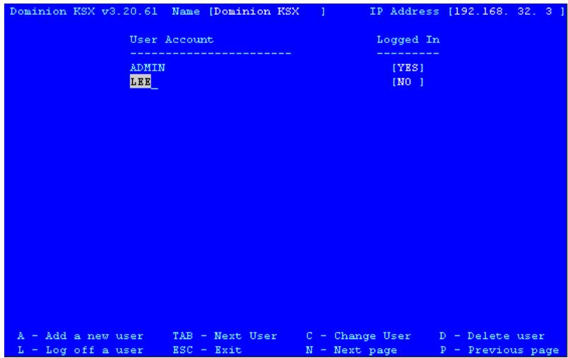 DAXTEN DOMINION KSX - Delete User Accounts - 1