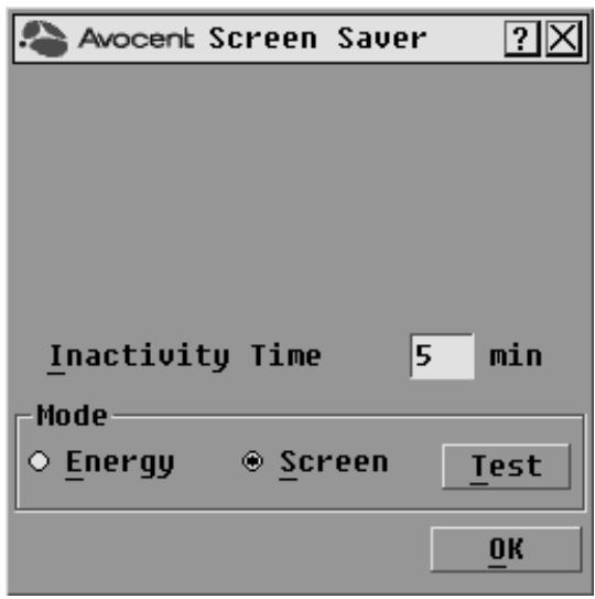 DAXTEN DSR SWITCH - To access the OSCAR interface Screen Saver dialog box: - 1