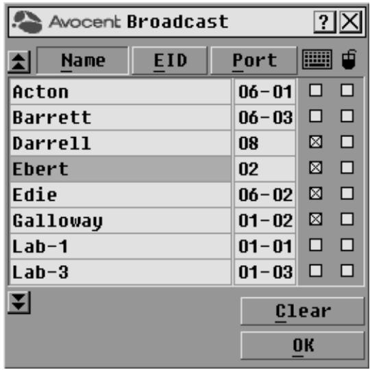 DAXTEN DSR SWITCH - To access the OSCAR interface Broadcast dialog box: - 1