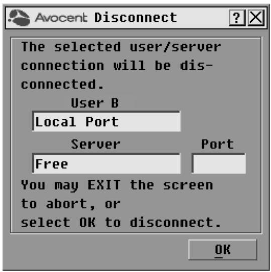 DAXTEN DSR SWITCH - To disconnect a user: - 1
