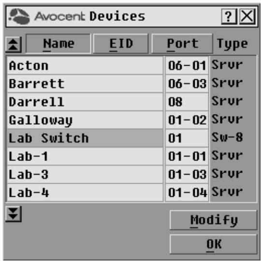 DAXTEN DSR SWITCH - To access the OSCAR interface Devices dialog box: - 1