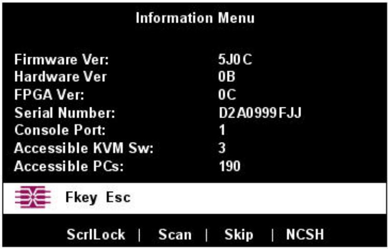 DAXTEN PARAGON II - Information Menu - 1