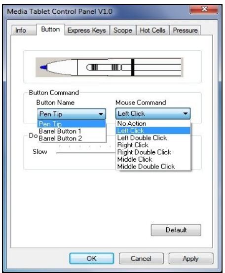 GENUIS MOUSEPEN M508 - Button Name - 1