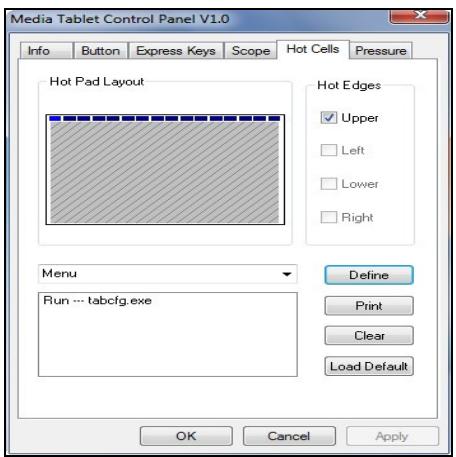 GENUIS MOUSEPEN M508W - Hot Cells define page - 1