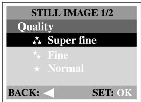 GENUIS P313 - Setting the image resolution and quality - 2