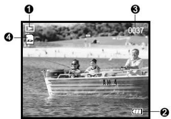 GENUIS P510 - Display icons - Still-Image Playback Mode: - 1