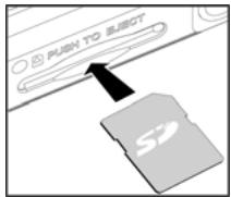 GENUIS P513 - Inserting an SD memory card (optional accessory) - 1
