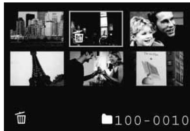 GENUIS P635 - Erasing selected images - 2