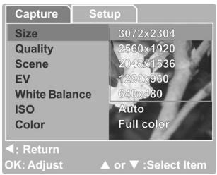 GENUIS P713 - Setting the Image Resolution and Quality - 1