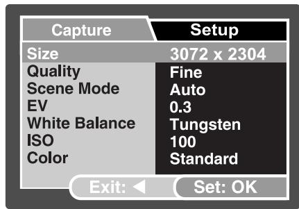 GENUIS P7533 - Camera Menu - 1