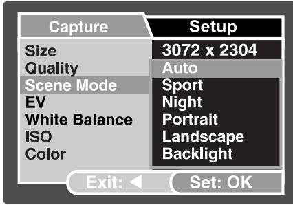 GENUIS P7533 - Scene Mode Selection - 2