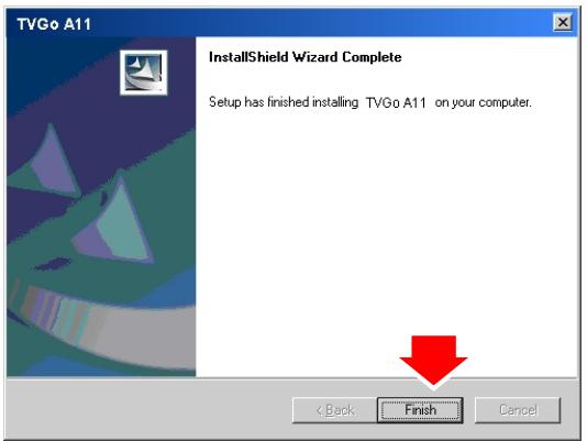 GENUIS TVGO A11 - Install TVGo A11 utility software. - 9