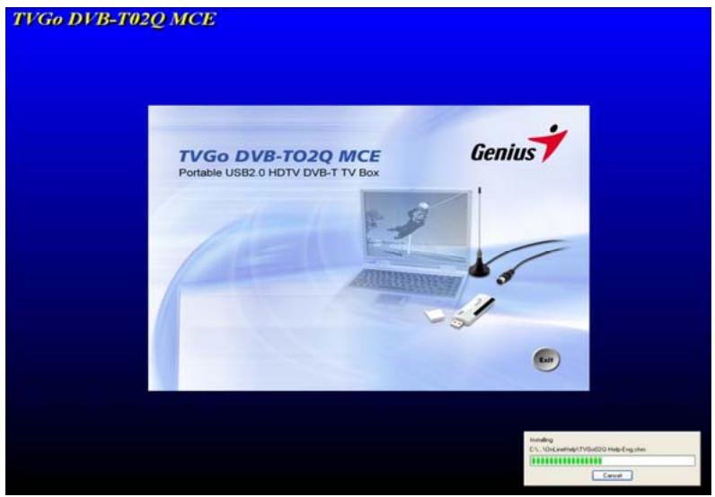 GENUIS TVGO DVB-T02Q MCE - Software installation - 10