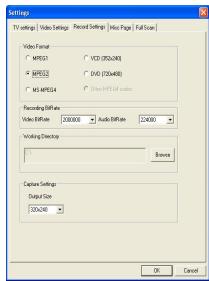 GENUIS TVGO-U202 - Video Setting tab - 1
