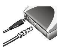 GENUIS VIDEOWALKER DVB-T USB - Connecting USB cable and digital terrestrial antenna - 1