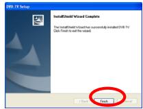 GENUIS VIDEOWALKER DVB-T USB - Please click "Finish" to finish installation. - 1