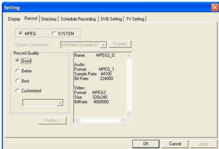GENUIS VIDEOWONDER CARDBUS DUAL - Record - MPEG: - 1
