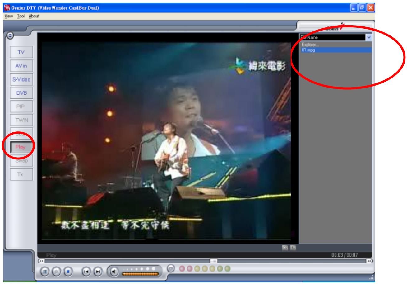 GENUIS VIDEOWONDER CARDBUS DUAL - Play Mode - 1