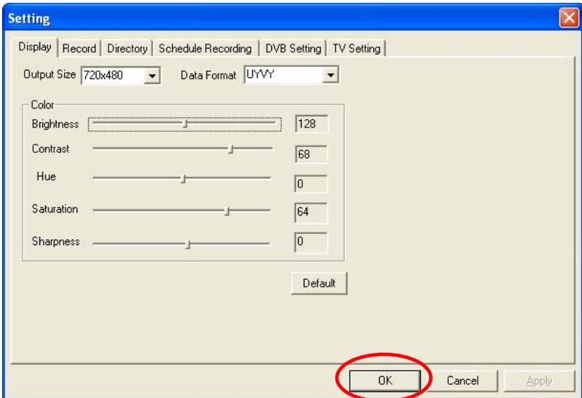 GENUIS VIDEOWONDER CARDBUS DUAL - Display Settings - 1