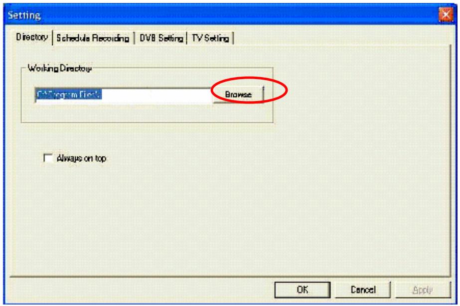 GENUIS VIDEOWONDER CARDBUS DUAL - Directory Settings - 1