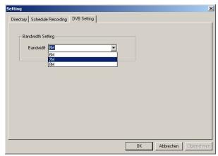 GENUIS VIDEOWONDER DVB - DVB Setting - 1