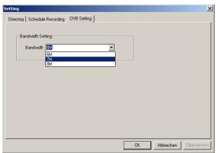 GENUIS VIDEOWONDER DVB - DVB Setting - 1