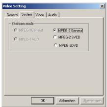 GENUIS VIDEOWONDER DVB - Create Profiles - 2