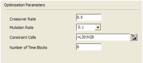 PALISADE EVOLVER 5.5 - Schedule Solving Method - 1