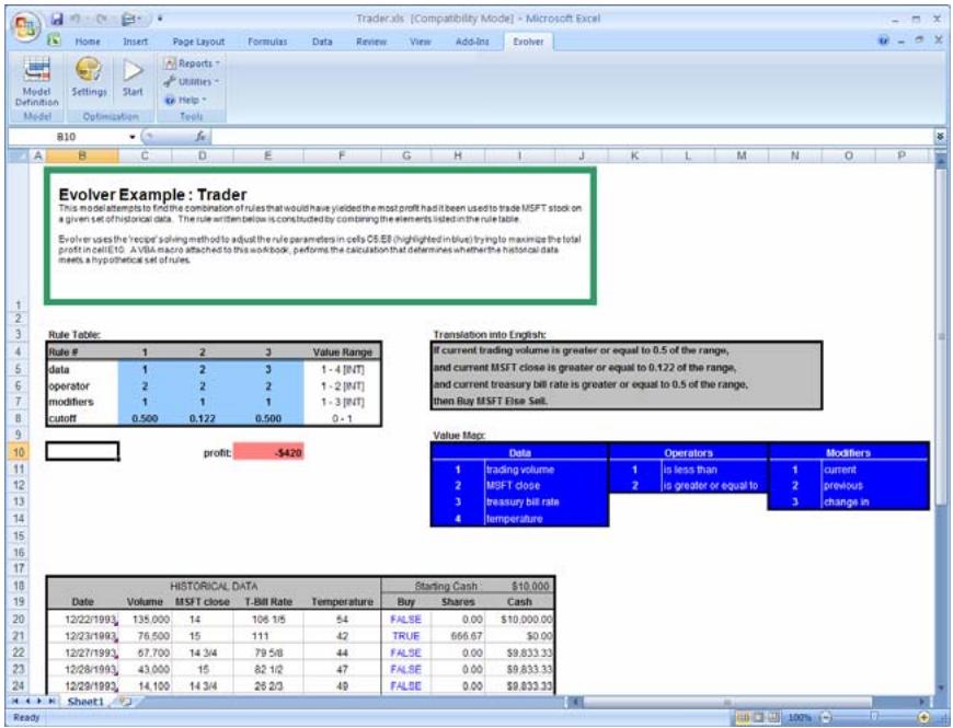 PALISADE EVOLVER 5.5 - Trader - 1