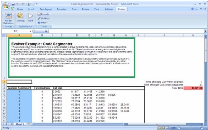 PALISADE EVOLVER 5.5 - Code Segmenter - 1