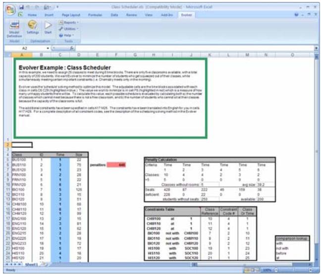 PALISADE EVOLVER 5.5 - Class Scheduler - 1