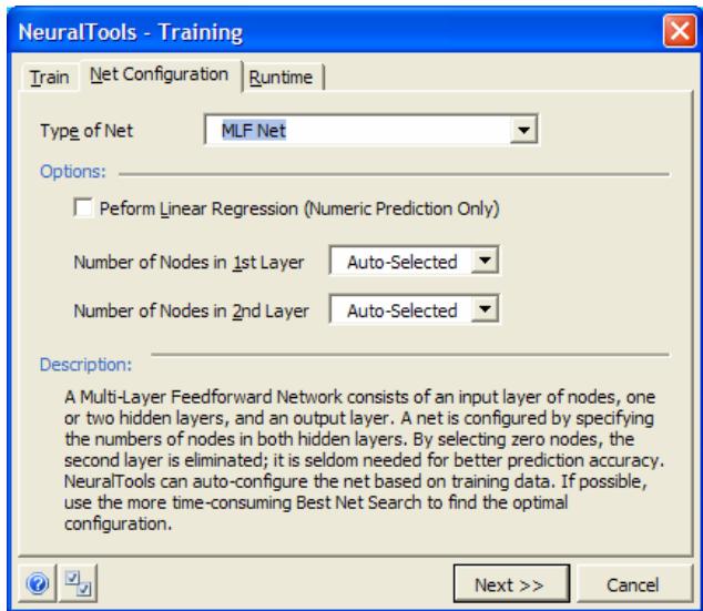 PALISADE NEURALTOOLS 5.5 - Net Configuration Tab - 2