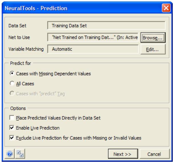 PALISADE NEURALTOOLS 5.5 - Prediction - 1
