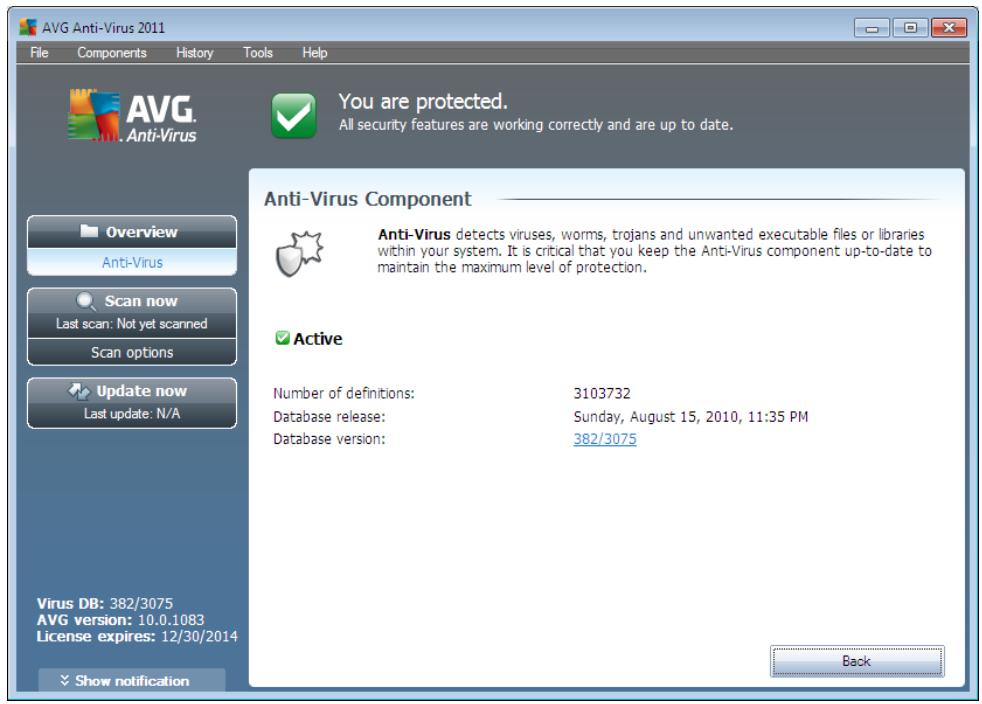 GRISOFT ANTI-VIRUS 2011 - Anti-Virus Interface - 1
