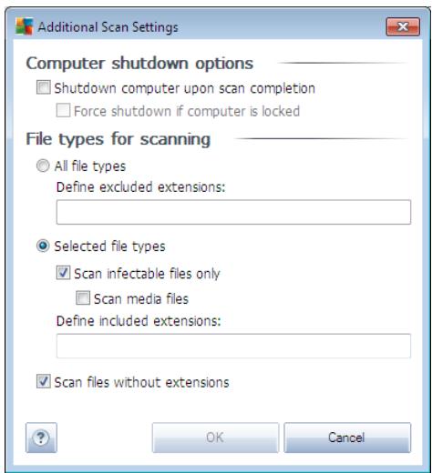 GRISOFT ANTI-VIRUS 2011 - Scan configuration editing - 2