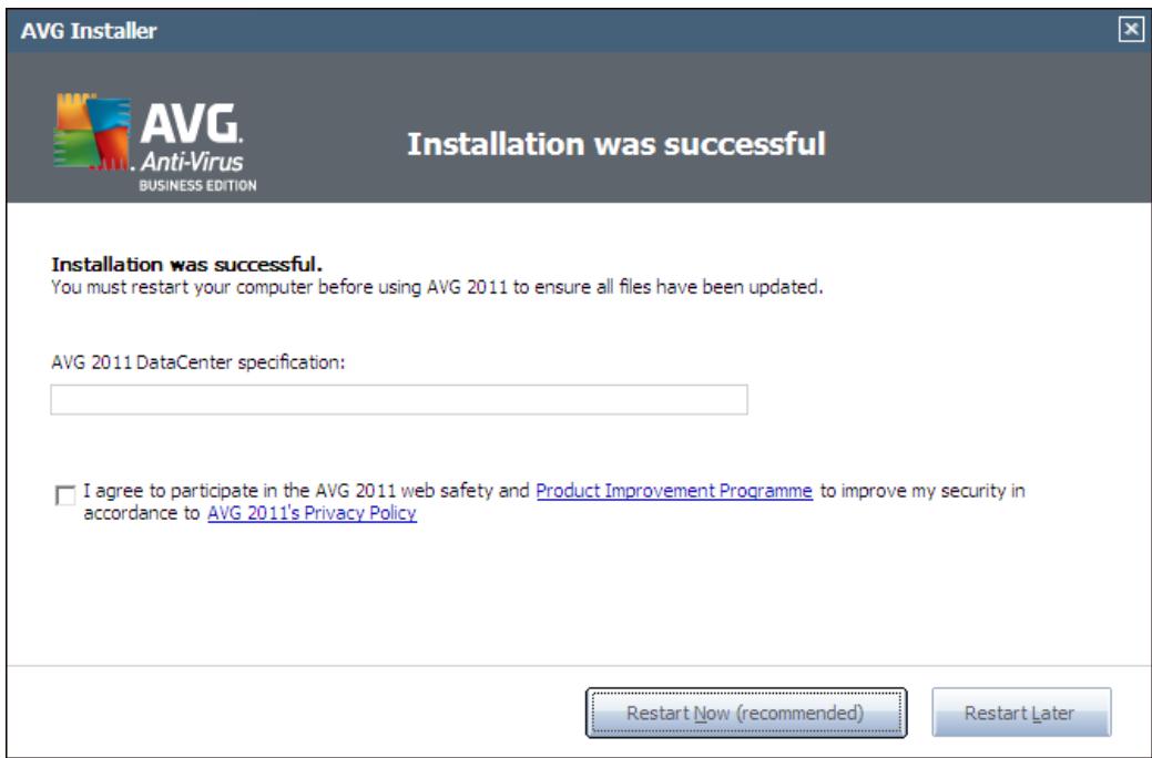 GRISOFT ANTI-VIRUS 2011 - Installation was successful - 2