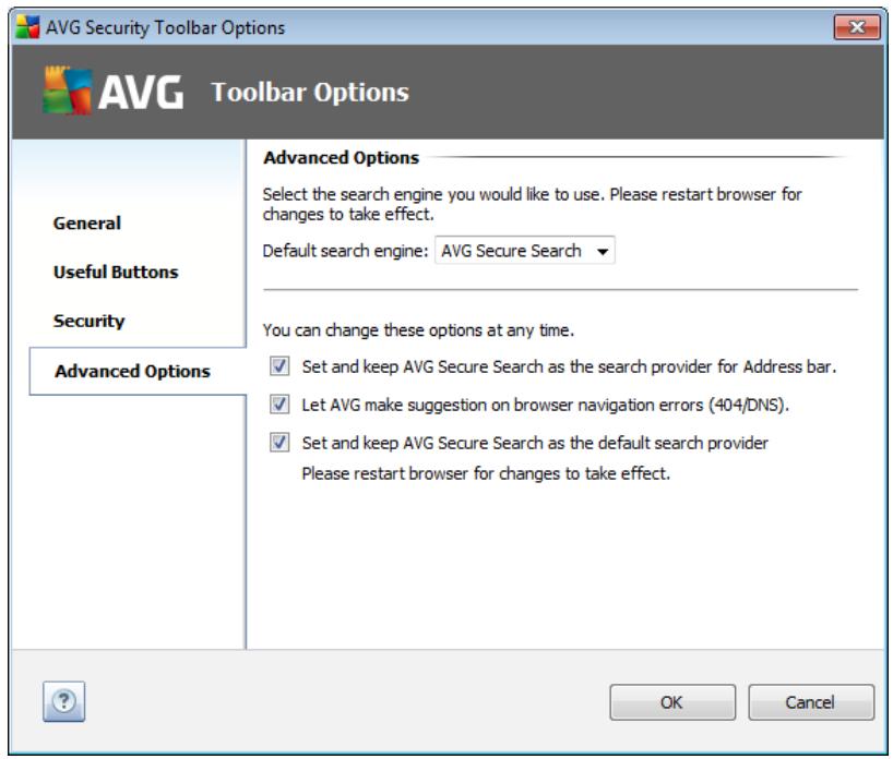 GRISOFT ANTI-VIRUS 2011 - Tab Advanced Options - 1