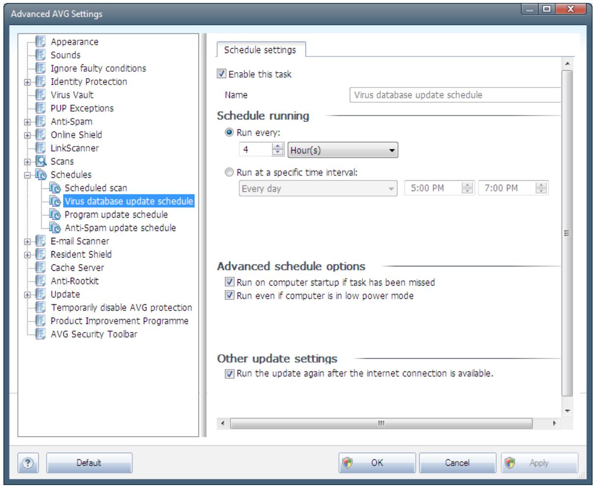 GRISOFT ANTI-VIRUS 2011 - Virus Database Update Schedule - 1