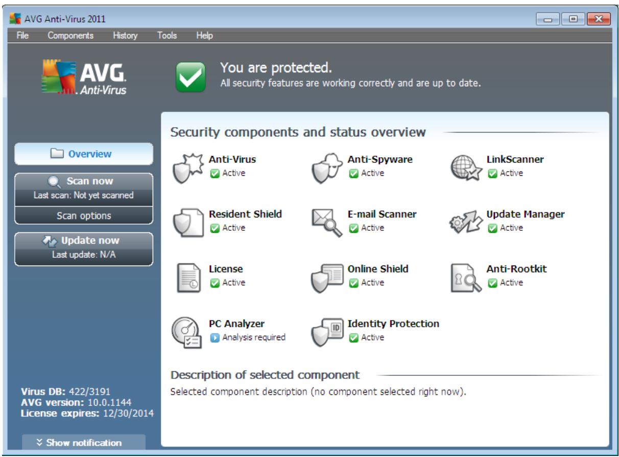 GRISOFT ANTI-VIRUS 2011 - AVG User Interface - 1